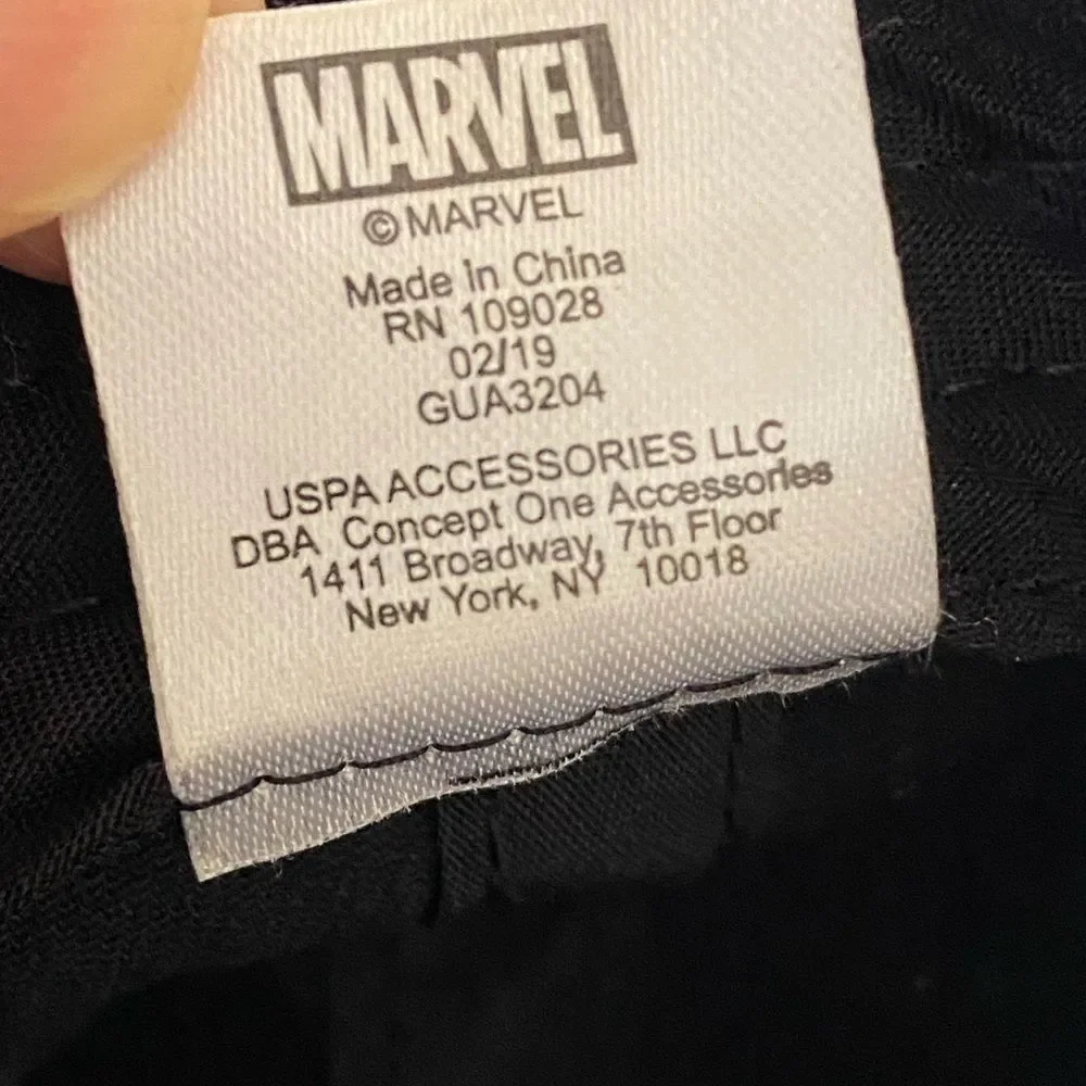 Marvel Avengers Snapback Hat Black Embroidered One Size Baseball Cap Summer